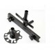 Stainless Steel Coated 3 IN 1 Spare Wheel Rear Mount Bracket For Car Plate / Shovel Spade 