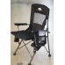 Portable Foldable Ultralight Back Rest Camping Chair with Carry Bag Medium Sized Adult - Black