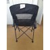 Portable Foldable Ultralight Back Rest Camping Chair with Carry Bag Medium Sized Adult - Black
