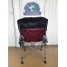 Portable Foldable Ultralight Back Rest Camping Chair with Carry Bag Medium Sized Adult (Maroon/Blue/Green)