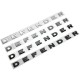 Land Rover Defender Front Hood Letter Word Emblem Badge Sticker