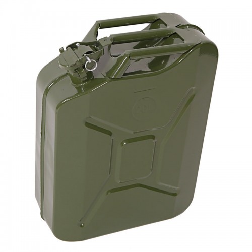 4X4 Generic German Metal Jerry Can Metal 20Litres - Green / Yellow ...