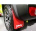 Suzuki Jimny Sierra JB64 JB74 2019 2022 Mud Flaps Jimny Wording - Black/ Red
