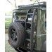 Suzuki Jimny Ladder (2019-2024) JB74 Car Rear Tailgate Aluminum Alloy Black Design 2