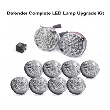 Land Rover Defender 90 110 (1987 - 2016) LED Signal Indicator Reverse Vehicle Light 10 Pieces with Relay - Clear / Smoked