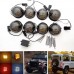 Land Rover Defender Led Car Light 10 Pieces Set with Relay Smoked