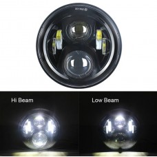 50W LED Front Headlight 7" Inch High-quality Signal Head Light - Pair