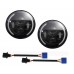 60W LED Front Headlight 7" Inch High-quality Signal Head Light - Pair