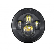 40W LED Front Headlight 7" Inch High-quality Signal Head Light - Pair