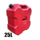 Longhaul Fuel Container Spare Fuel Tank (Diesel, Water, Petrol) - 25 Litres Red 