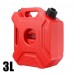 Longhaul (Petrol/ Diesel/Fuel) Water Tank Container Jerry Can Long Haul 3 Litres Red / Black / Green