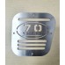 Land Rover Defender Air Intake Vent 70th Years Anniversary Stainless Steel Grille - 1 piece