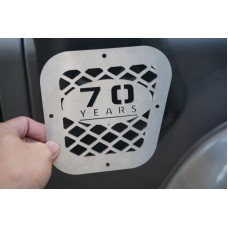 Land Rover Defender Air Intake Vent 70th Years Anniversary Stainless Steel Grille Mesh Design - 1 piece