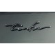 Turbo Emblem Classic Wording Car Vehicle Badge Sticker