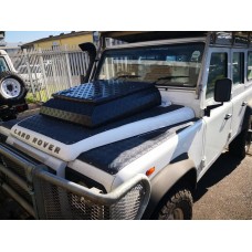 Hannibal Safari Alu Innovations Land Rover Defender Puma Bonnet Box Checkered Black