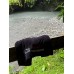 Borneo Overland Quick Dry Microfibre Quality Towel with Embroidery Hand Face Bath Black Bathroom Towels