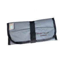 Camp Cover Cutlery Roll-Up Compact 4-set Kitted Bag Ripstop Charcoal