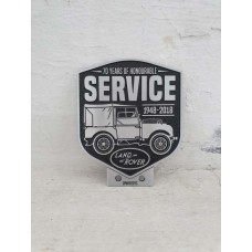 Land Rover Vehicle Car Body Decoration Metal Plate Emblem Badge - Land Rover 70 years Of Honorable Service