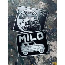 Land Rover Vehicle Car Body Decoration Metal Plate Emblem Badge - Customize Design Suzuki Jimny 