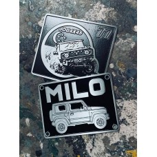 Land Rover Vehicle Car Body Decoration Metal Plate Emblem Badge - Customize Design Suzuki Jimny 