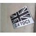 Land Rover Vehicle Car Body Decoration Metal Plate Emblem Badge - UK Flag 2.4 TDCI Badge