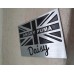 Land Rover Vehicle Car Body Decoration Metal Plate Emblem Badge - UK Flag Angry Puma Daisy
