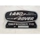 Land Rover Vehicle Car Body Decoration Metal Plate Emblem Badge - Land Rover Defender 110