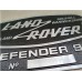 Land Rover Vehicle Car Body Decoration Metal Plate Emblem Badge - Land Rover Defender 90