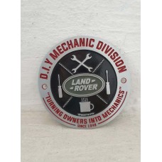 Land Rover Vehicle Car Body Decoration Metal Plate Emblem Badge  - Land Rover D.I.Y Mechanic Division