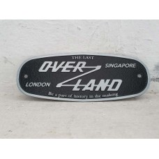 Land Rover Vehicle Car Body Decoration Metal Plate Emblem Badge - The Last Overland Design 1