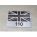 Land Rover Vehicle Car Body Decoration Metal Plate Emblem Badge - DPM UK Flag 110 Badge