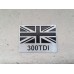 Land Rover Vehicle Car Body Decoration Metal Plate Emblem Badge -  UK Flag 300 TDI Badge