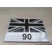 Land Rover Vehicle Car Body Decoration Metal Plate Emblem Badge - UK Flag 90 Badge