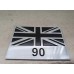 Land Rover Vehicle Car Body Decoration Metal Plate Emblem Badge - UK Flag 90 Badge