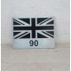 Land Rover Vehicle Car Body Decoration Metal Plate Emblem Badge - UK Flag 90 Badge