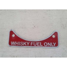 Land Rover Vehicle Car Body Decoration Metal Plate Emblem Badge - Whisky Fuel Only 