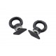 Front Runner Black Tie Down Rings / Eye Bolts For Tracks