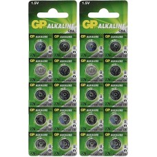 GP Alkaline A76 (LR44 SR44 AG13) 1.5V Coin Button Batteries - 1 piece