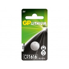  GP Lithium Cell CR1616 3V (DL1616 CR 1616) Coin Button Battery - 1 piece
