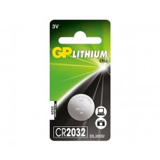 GP Lithium Cell CR2032 (CR2032-1W, DL2032, ECR2032, GPKCR2032) 3V Coin Button Battery - 1 piece