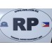 Overland Philippines RP Oval Country Code Car Sticker Expedition Offroad 4X4 4WD SUV Vehicle