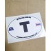 Overland T Thailand Country Code Car Sticker Decal 