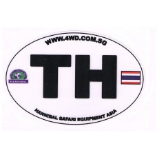 Overland THL Thailand Oval Country Code Car Sticker