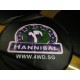 Hannibal WWW.4WD.SG Vinyl PU Spare Tire Tyre Wheel Cover Black Plain 31" to 35" External Diameter