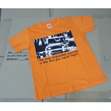 Land Rover Defender "The only impossible journey is the one you never begin " Unisex Tee Shirt Orange