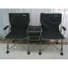 Double Folding Camping Chair with Centre Console