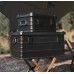 NatureHike Outdoor Aluminum Alloy Storage Box Beige/ Black 