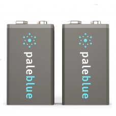 Pale Blue 9V USB Rechargeable Smart Batteries Battery (Pack of 2)
