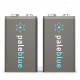 Pale Blue 9V USB Rechargeable Smart Batteries Battery (Pack of 2)