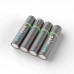 Pale Blue AA USB Rechargeable Smart Batteries Battery (Pack of 4)